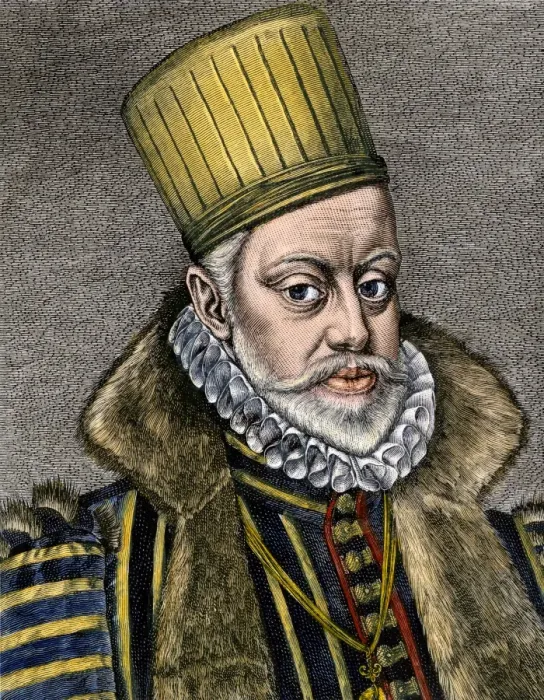 Framed Print : Philip II, King of Spain, husband of Mary I of Great Britain