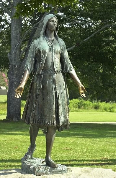 PNAT2D-00001. Statue of Pocahontas at the original site of Jamestown