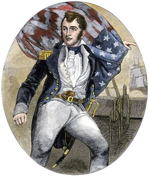 PNAV2A-00002. US Navy Commander Oliver Hazard Perry during the Battle of Lake Erie