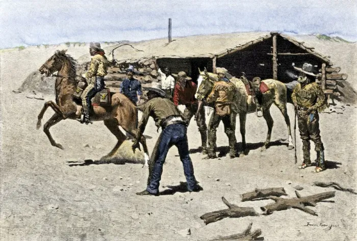 Framed Print : Pony Express rider changing horses Framed Print : Pony Express rider changing horses