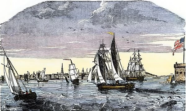Port of Charleston, South Carolina, 1840s