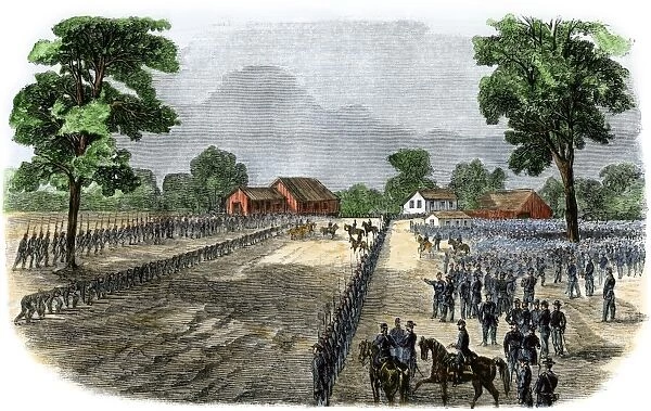 Port Hudson, Louisiana, surrendering to the Union Army, 1863
