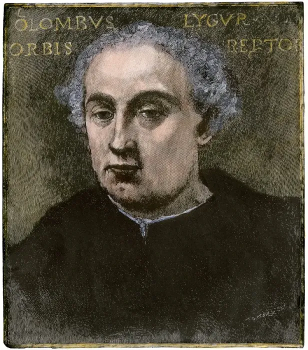 Framed Print : Portrait of Columbus discovered in Italy in the 19th century Framed Print : Portrait of Columbus discovered in Italy in the 19th century