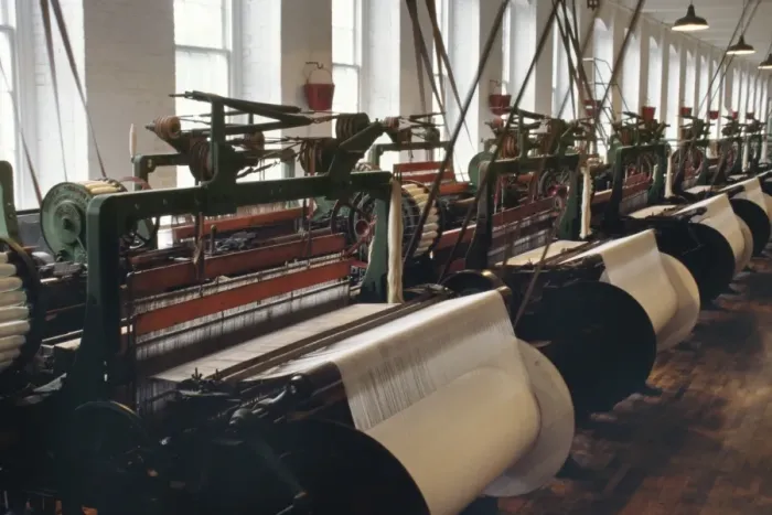 Framed Print : Power looms inside the Boott Cotton Mills Framed Print : Power looms inside the Boott Cotton Mills