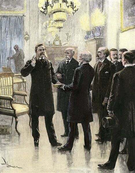 PPRE2A-00140. Chester Arthur taking the Inaugural Oath at his residence