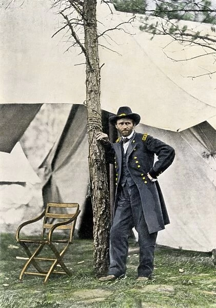 PPRE2A-00263. General Grant at his headquarters after the Battle of Cold Harbor, 1864.