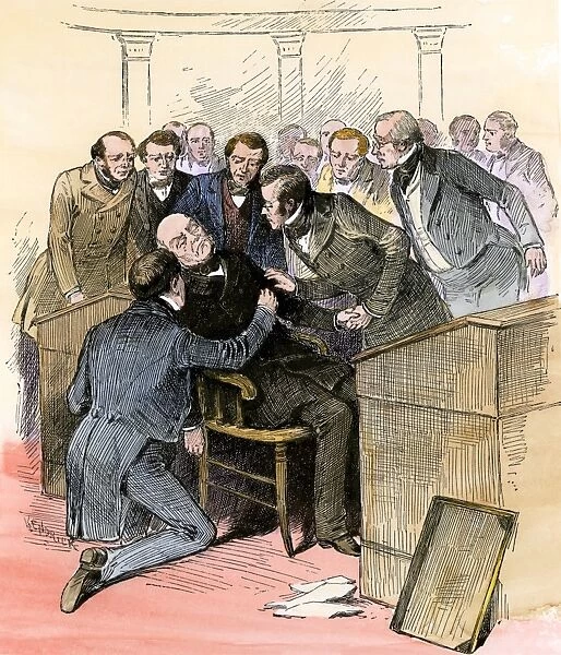 PPRE2A-00272. Death of John Quincy Adams in the House of Representatives, 1848.