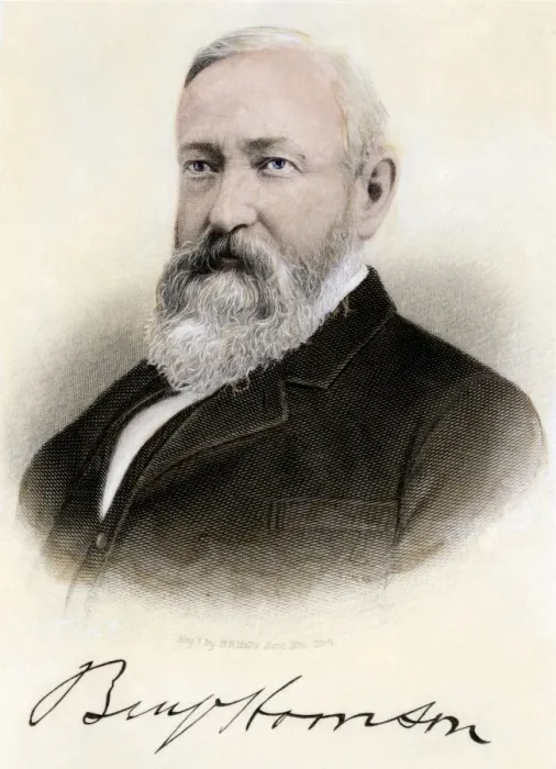 Framed Print : US President Benjamin Harrison Framed Print : US President Benjamin Harrison