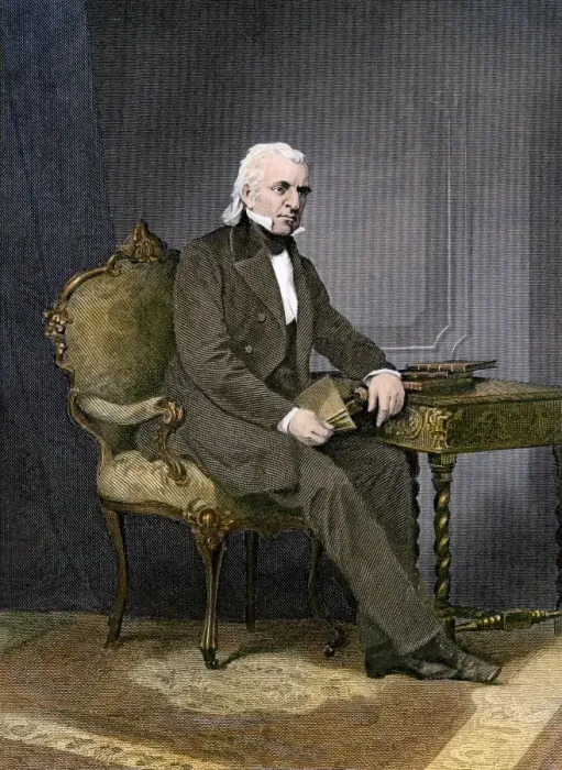 Framed Print : President James K. Polk at his desk Framed Print : President James K. Polk at his desk