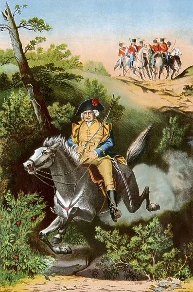 PREV2A-00022. American General Israel Putnam's daring ride during the Revolutionary War.