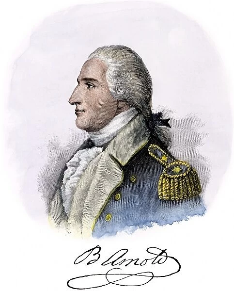 PREV2A-00060. General Benedict Arnold, with autograph.