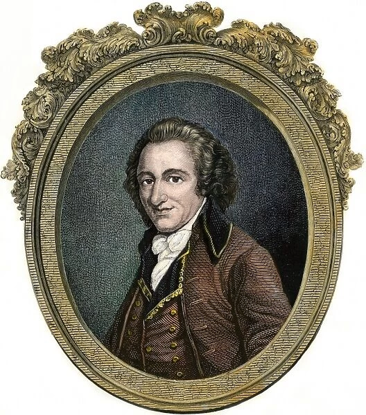 PREV2A-00114. Thomas Paine.. Hand-colored engraving