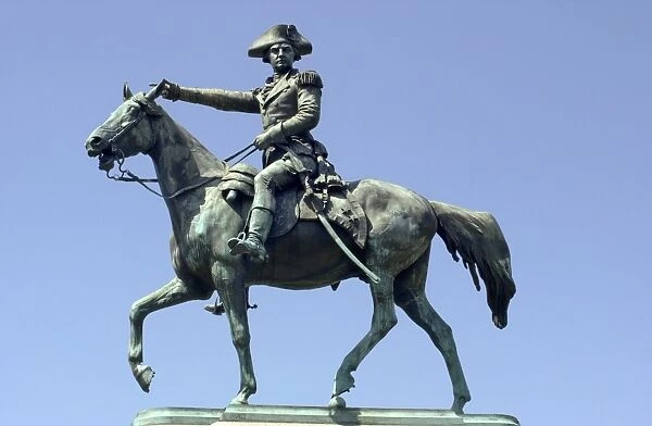 PREV2D-00013. Equestrian statue of Nathanael Greene in the American Revolution