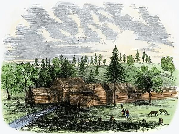 Prospectors cabins, California Gold Rush