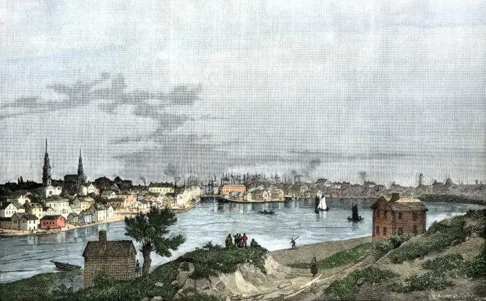 Framed Print : Providence, Rhode Island, 1827 Framed Print : Providence, Rhode Island, 1827