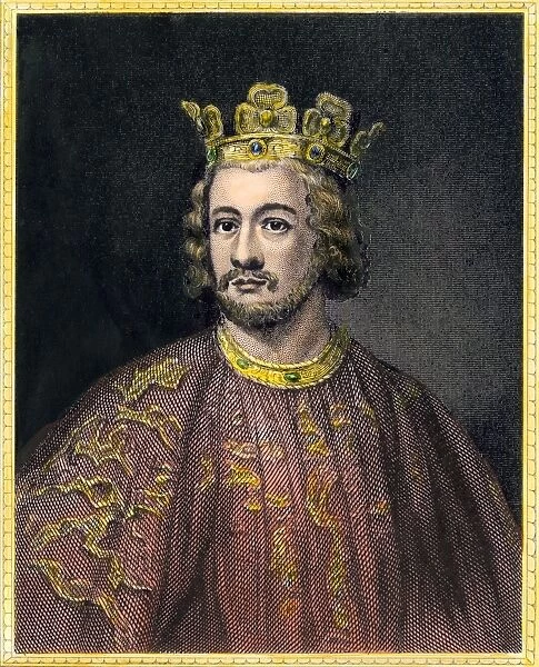PROY2A-00178. John Lackland, King of England, who endorsed the Magna Carta in 1215.