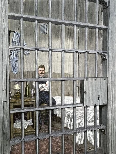 PSOC2A-00038. Anarchist August Spies in his cell after the Haymarket Riot, Chicago, 1887.