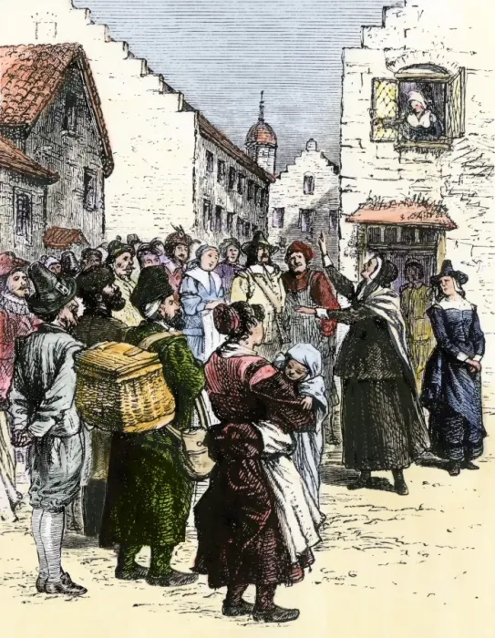 Framed Print : Quaker in New Amsterdam, 1600s Framed Print : Quaker in New Amsterdam, 1600s