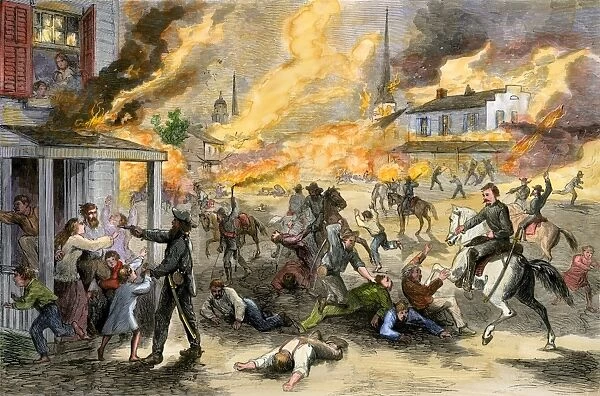 Quantrill raid on Lawrence, Kansas, US Civil War