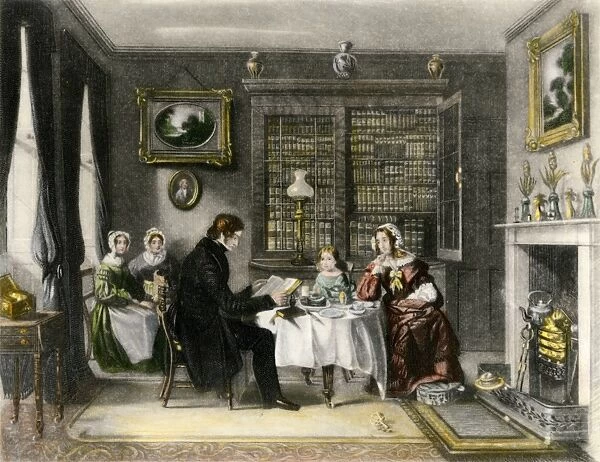 Reading the Bible in a Victorian home