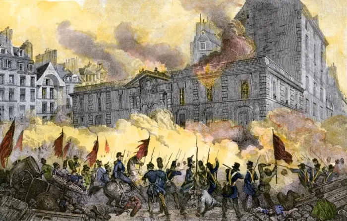 Framed Print : Rioters attack the Royal Palace during the French Revolution Framed Print : Rioters attack the Royal Palace during the French Revolution