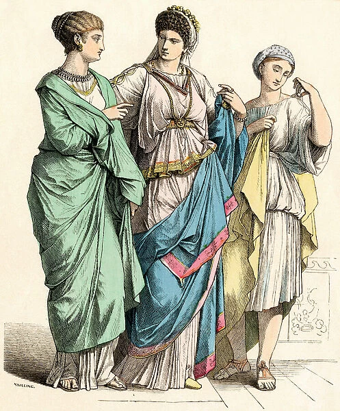 Roman ladies and a slave girl