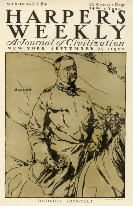 Framed Print : Rough Rider Theodore Roosevelt on the cover of Harpers Weekly Framed Print : Rough Rider Theodore Roosevelt on the cover of Harpers Weekly