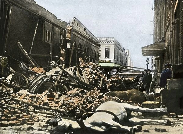 1906 SAN FRANCISCO EARTHQUAKE RUINS 8X10 PHOTO 