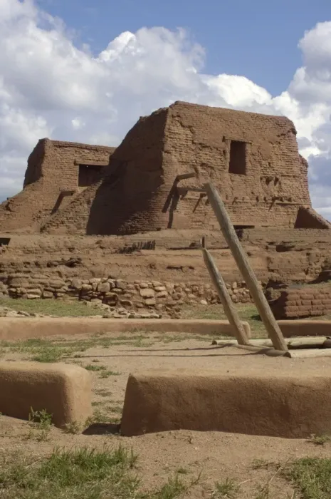 Framed Print : Ruins of Spanish mission at Pecos Pueblo
