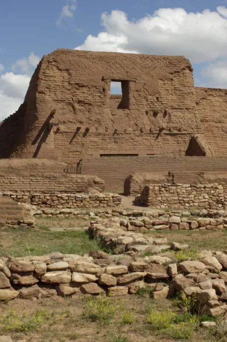 Framed Print : Ruins of Spanish mission at Pecos Pueblo