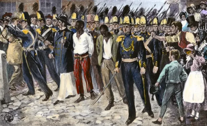 Framed Print : Runaways captured in Boston under the Fugitive Slave Act Framed Print : Runaways captured in Boston under the Fugitive Slave Act