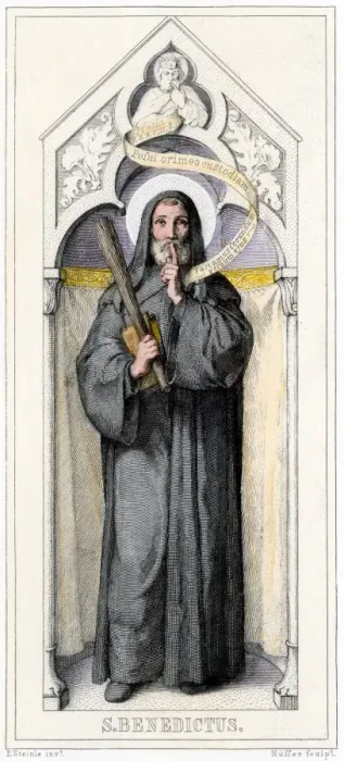 Framed Print : Saint Benedict of Nursia