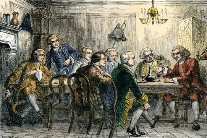 Framed Print : Samuel Johson and James Boswell at the Literary Club Framed Print : Samuel Johson and James Boswell at the Literary Club