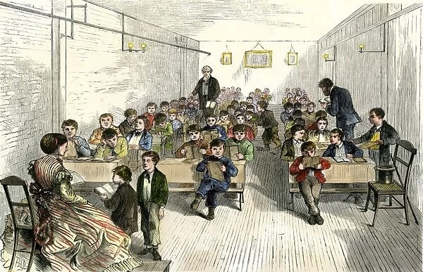 School for poor children in Brooklyn, 1870