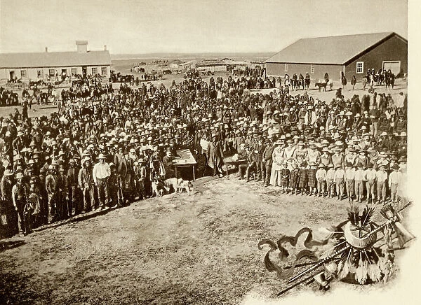 Sioux Nation at Standing Rock Reservation, ND, 1890