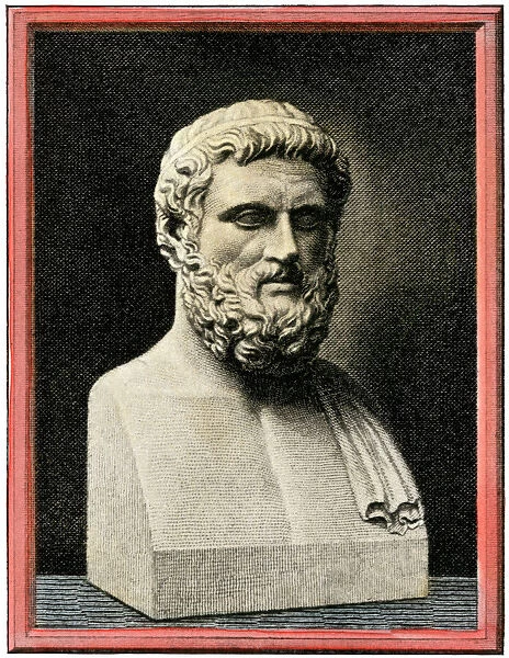 Solon of Athens. Bust of Athenian statesman Solon.