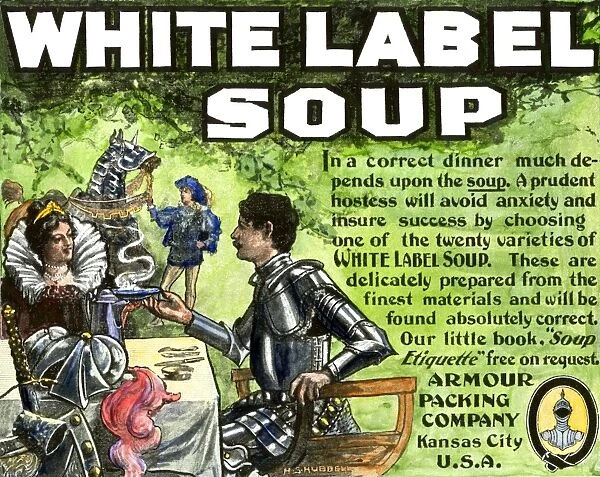 Soup produced by Armour Packing Company, 1890s