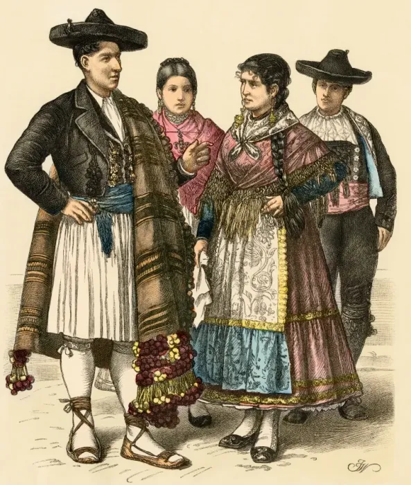 Framed Print : Spanish natives from Alicante and Zamora Framed Print : Spanish natives from Alicante and Zamora