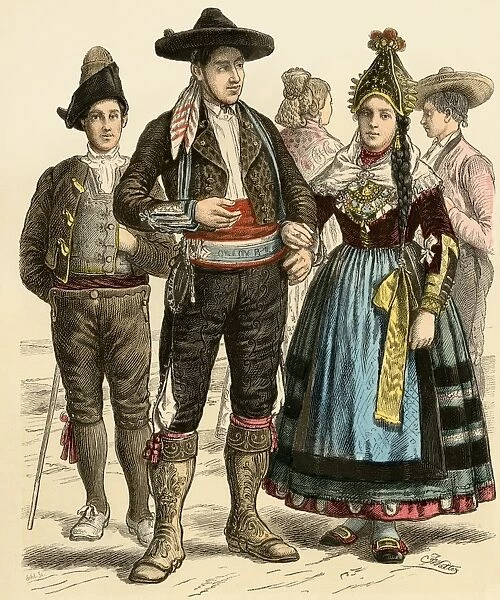 Spanish natives of Leon and Segovia, 1800s