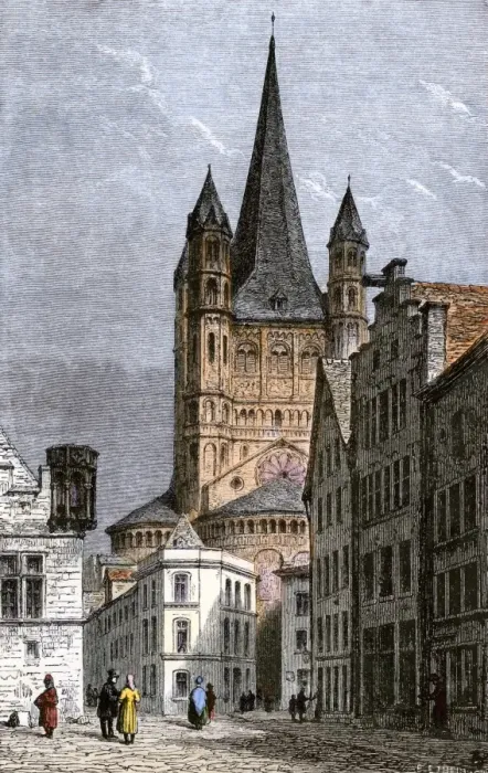 Framed Print : St. Martins Church in Cologne, Germany Framed Print : St. Martins Church in Cologne, Germany