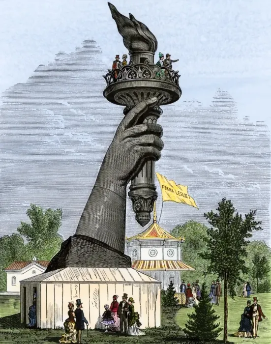 Framed Print : Statue of Liberty torch shown in Philadelphia, 1876 Framed Print : Statue of Liberty torch shown in Philadelphia, 1876