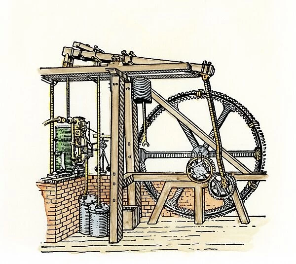 Steam engine of James Watt