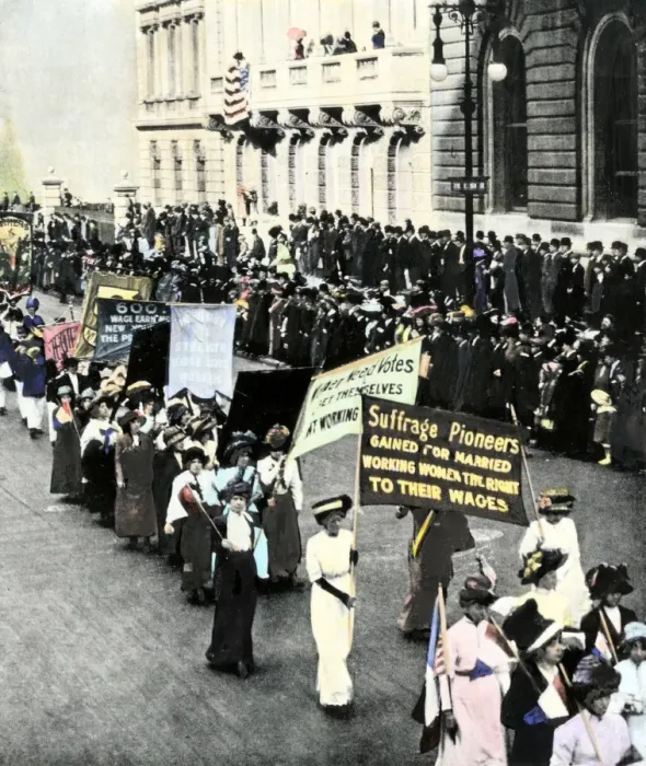 Framed Print : Suffragettes in New York City, 1911 Framed Print : Suffragettes in New York City, 1911
