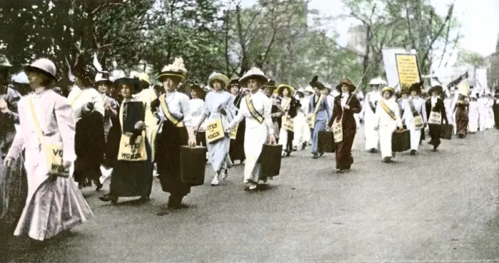 Framed Print : Suffragettes in New York City, 1912 Framed Print : Suffragettes in New York City, 1912