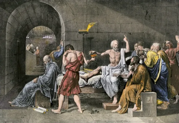 Framed Print : Suicide of Socrates by drinking poisonous hemlock Framed Print : Suicide of Socrates by drinking poisonous hemlock