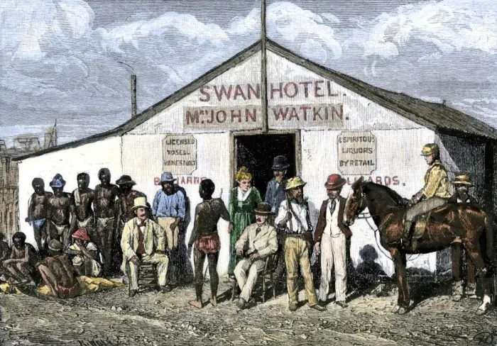 Framed Print : Swan Hotel in the diamond-mining region of South Africa