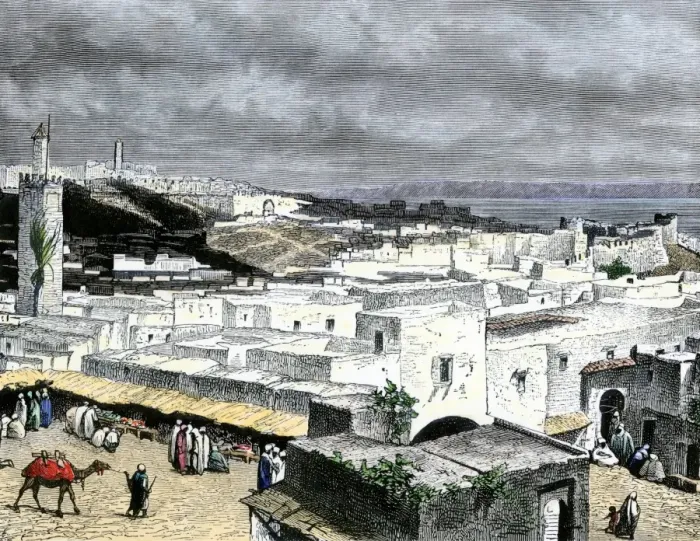 Framed Print : Tangier, Morocco, overlooking the Strait of Gibraltar
