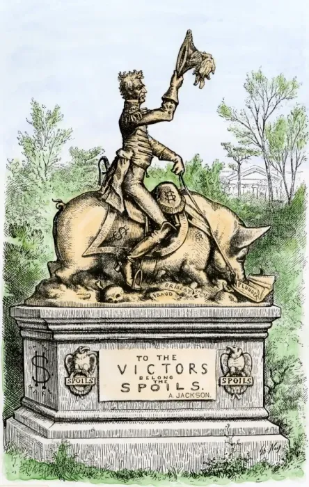Framed Print : Thomas Nast cartoon about government corruption, 1877 Framed Print : Thomas Nast cartoon about government corruption, 1877