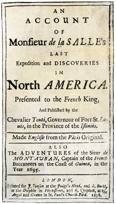 Framed Print : Title page of Henri de Tontis account of the La Salle expedition