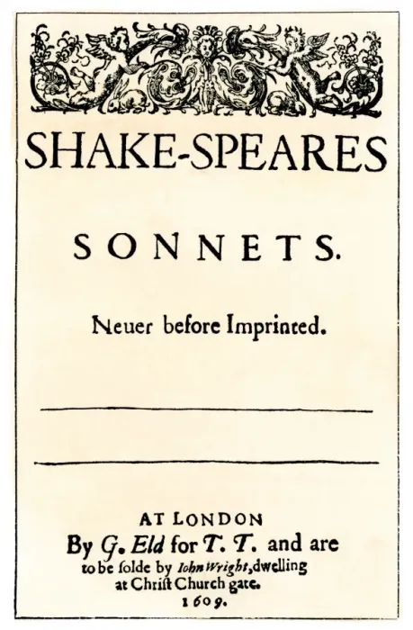Framed Print : Title page of Shakespeares Sonnets